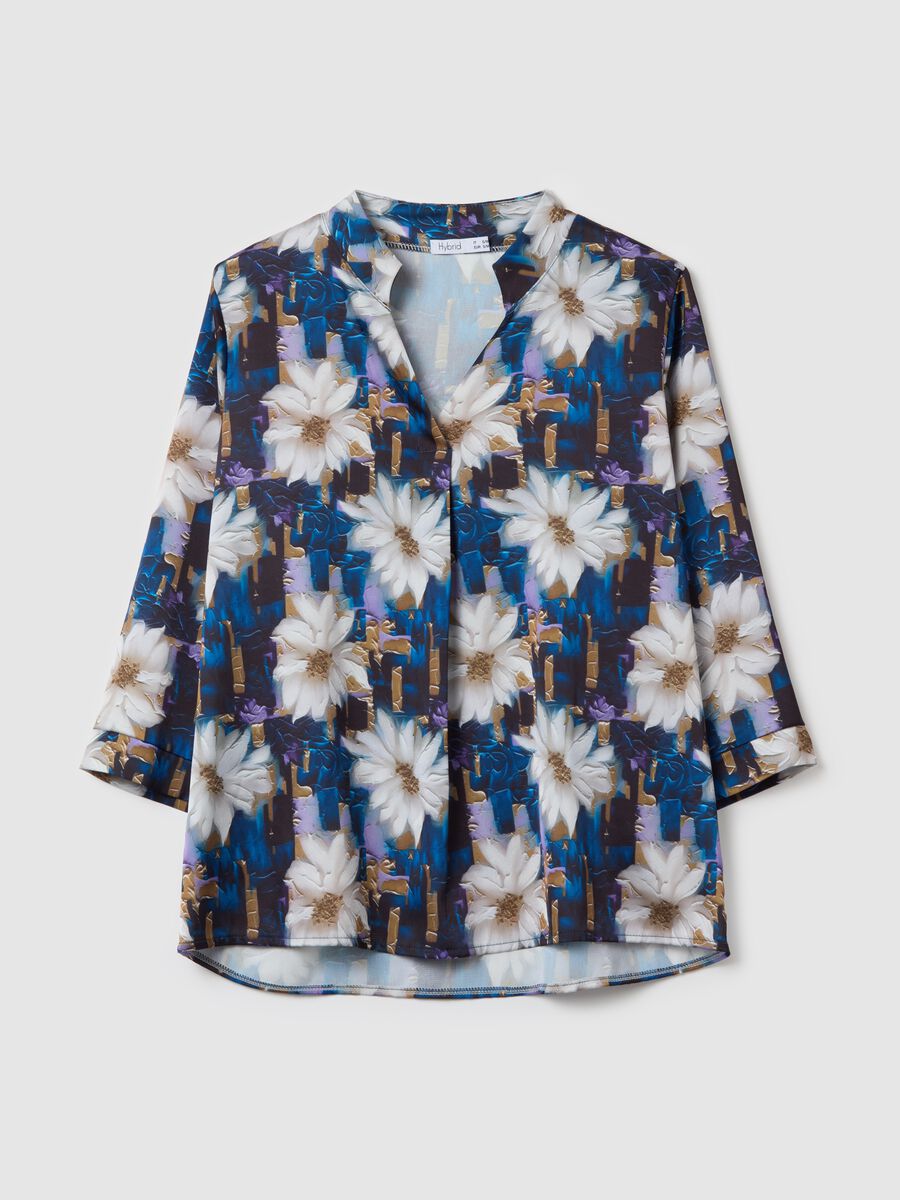 Blouse with floral print_4