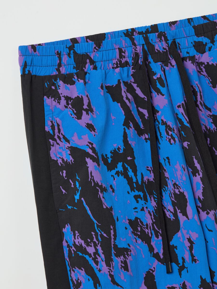 B.ANGEL X THE SEA BEYOND tie-dye joggers with drawstring_5
