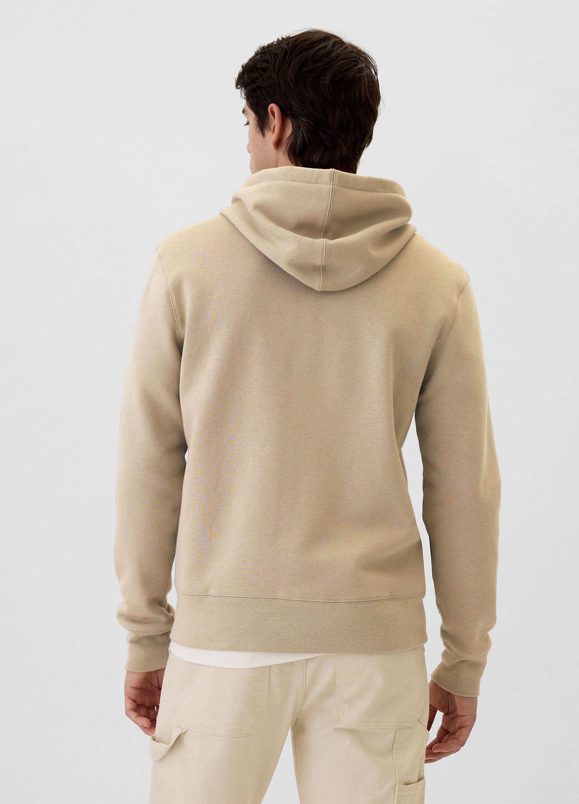 Full-zip con cappuccio e ricamo logo
