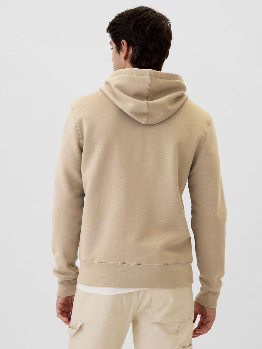 Full-zip sweatshirt with hood and logo embroidery_2