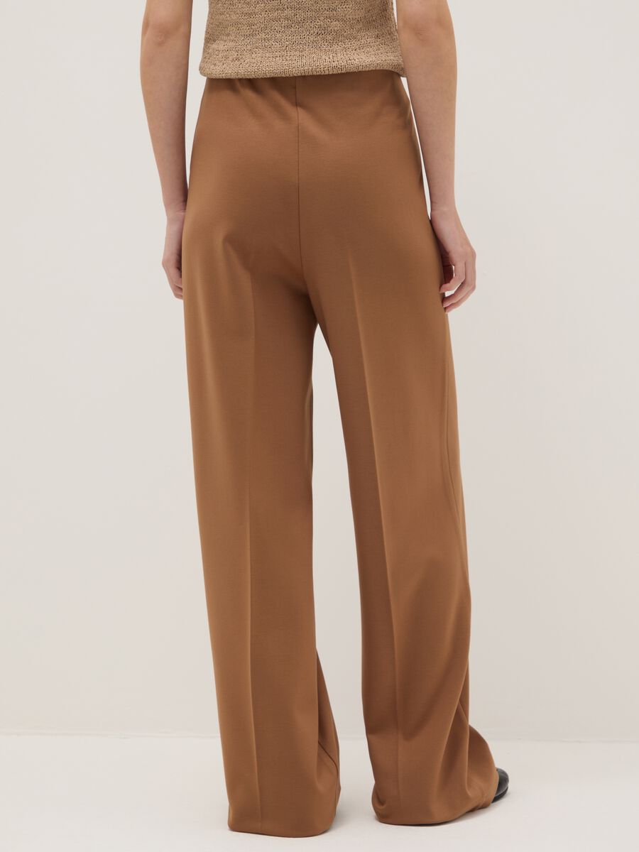 Brown Flare Fit Leggings_2