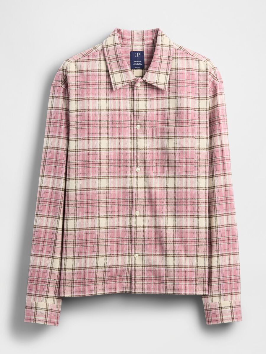 Camicia rosa a maniche lunghe in cotone_3