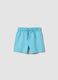 Blue pure cotton regular fit shorts for boy_0