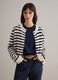 Multicolour striped cardigan in pure cotton regular fit with buttons_2