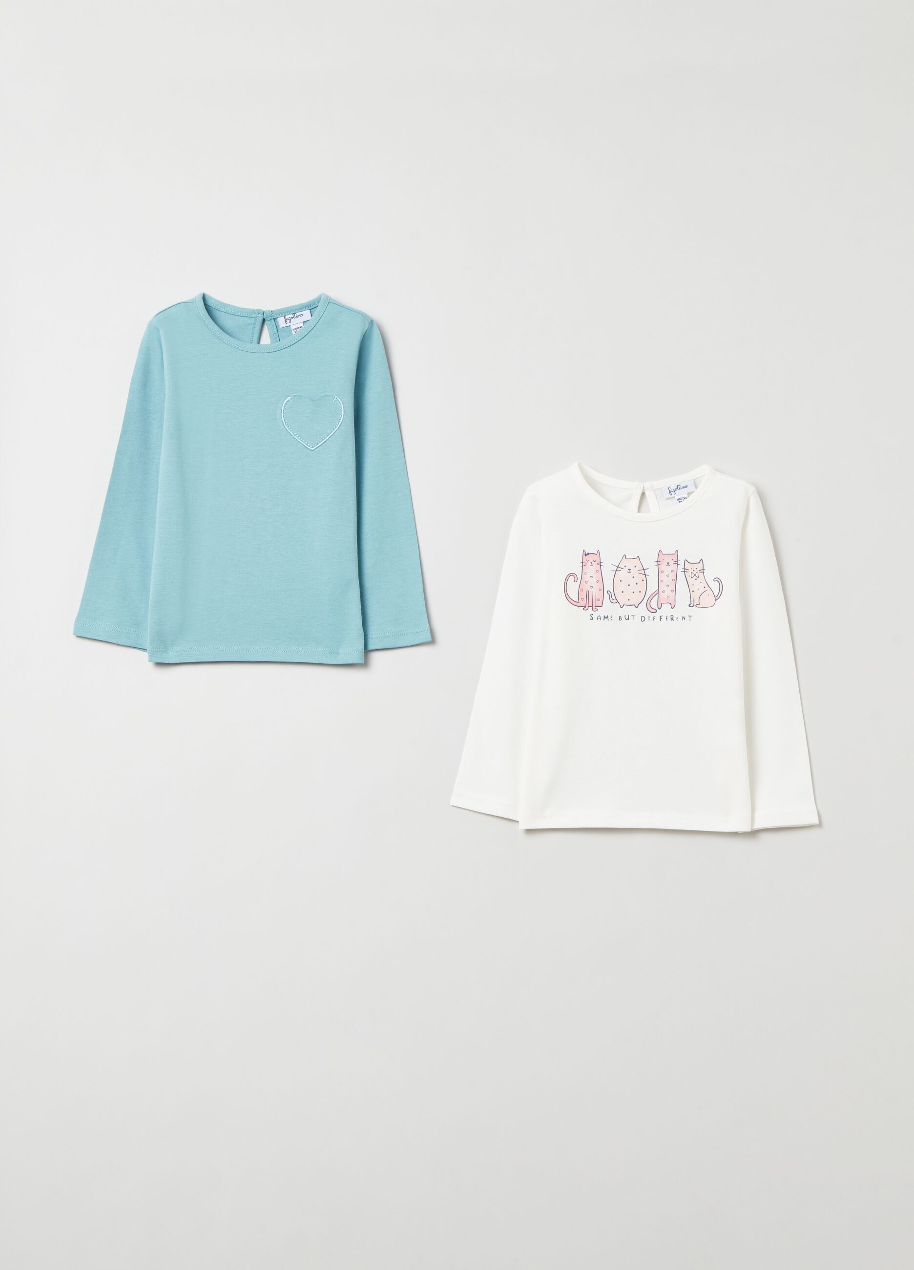 Bipack t-shirt in cotone con stampa_1