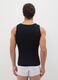 Men's black pure cotton vest_2
