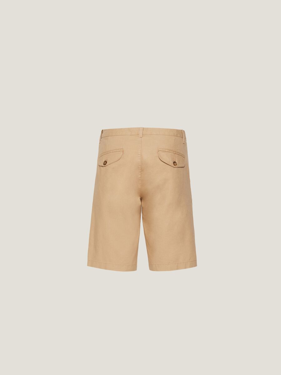 Bermuda chinos in linen and cotton_5