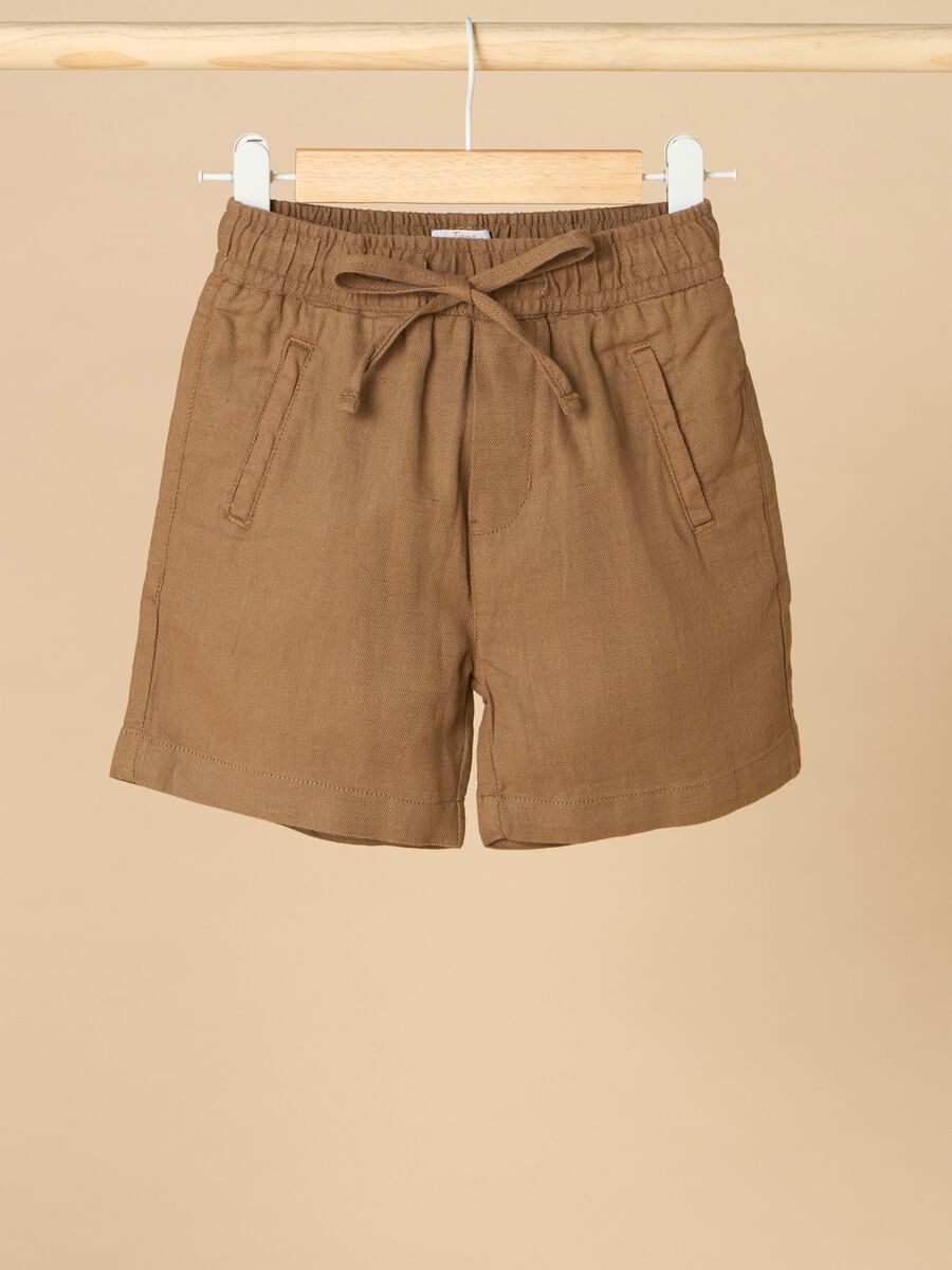 Shorts in misto lino_0