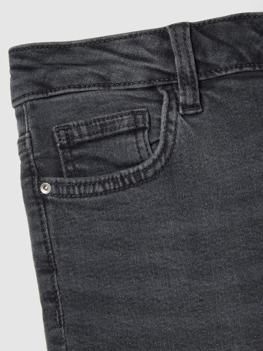 Jeans skinny grigi in cotone elasticizzato_1