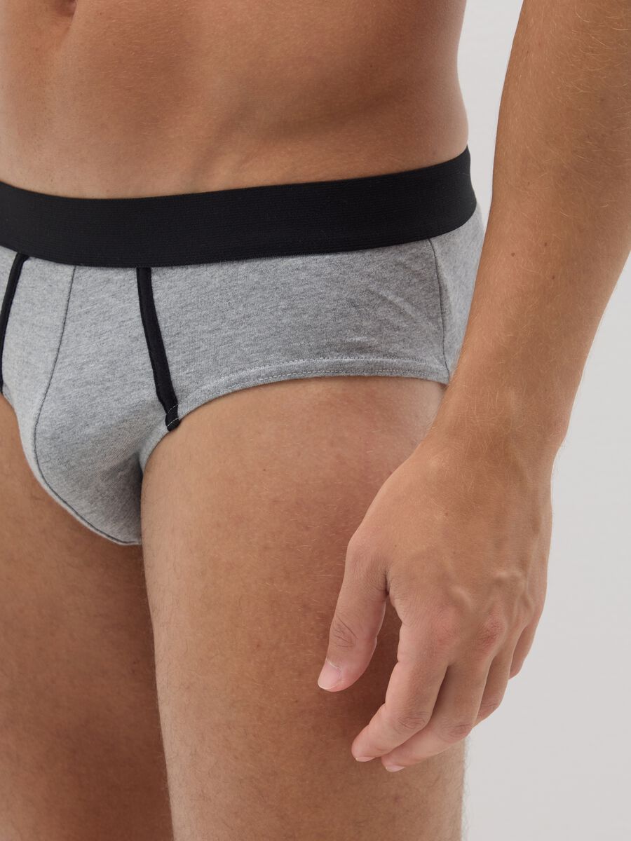 Set multipack slip in puro cotone grigio regular fit_3