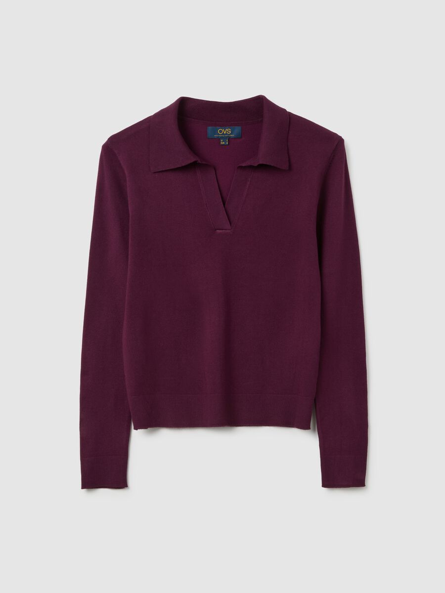 Regular Fit Purple Sweater_4