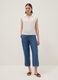 Light blue denim jeans in 100% lyocell with elasticated waist, relaxed fit_0