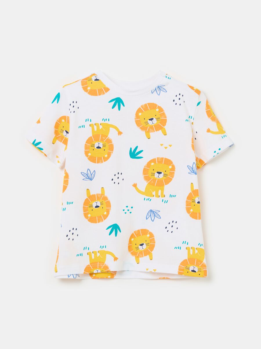 Printed cotton T-shirt_0