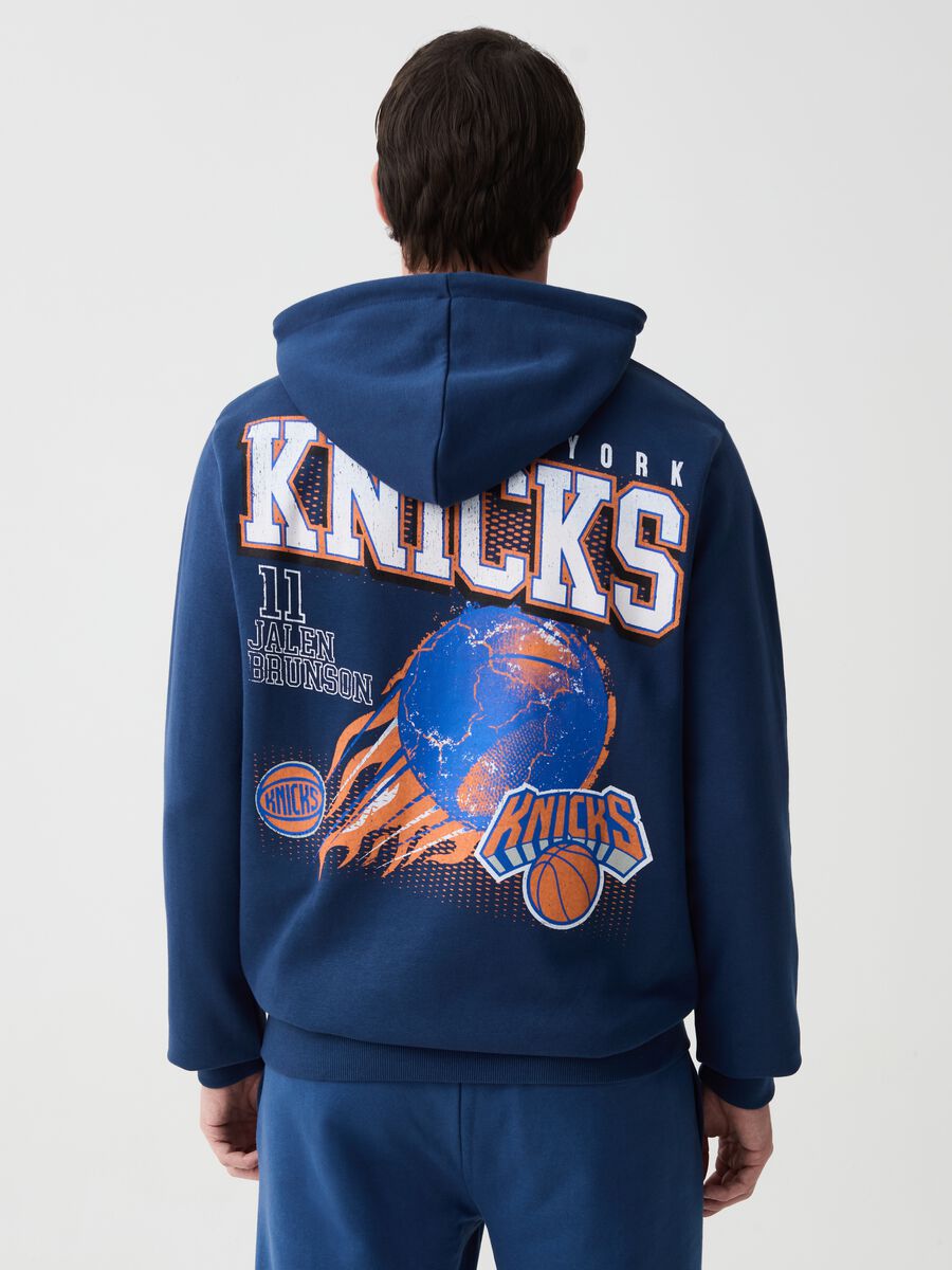 Sweatshirt with hood and NBA New York Knicks print_1