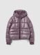 The Iconic Puffer mauve purple jacket with hood_4