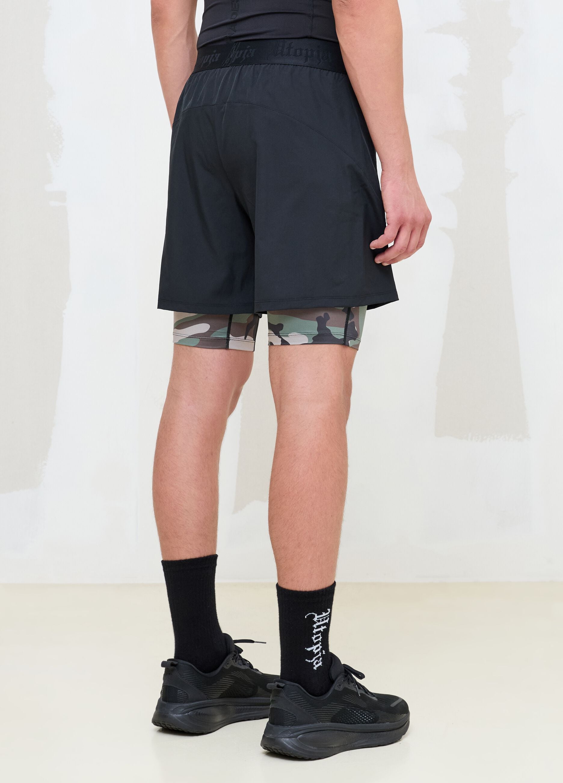 Technical Shorts Camo-Black