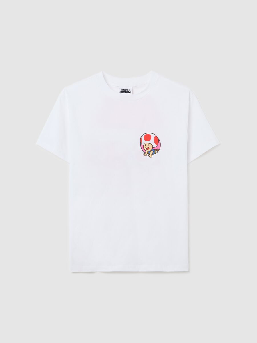White T-shirt in cotton with Super Mario™ Toad print_4