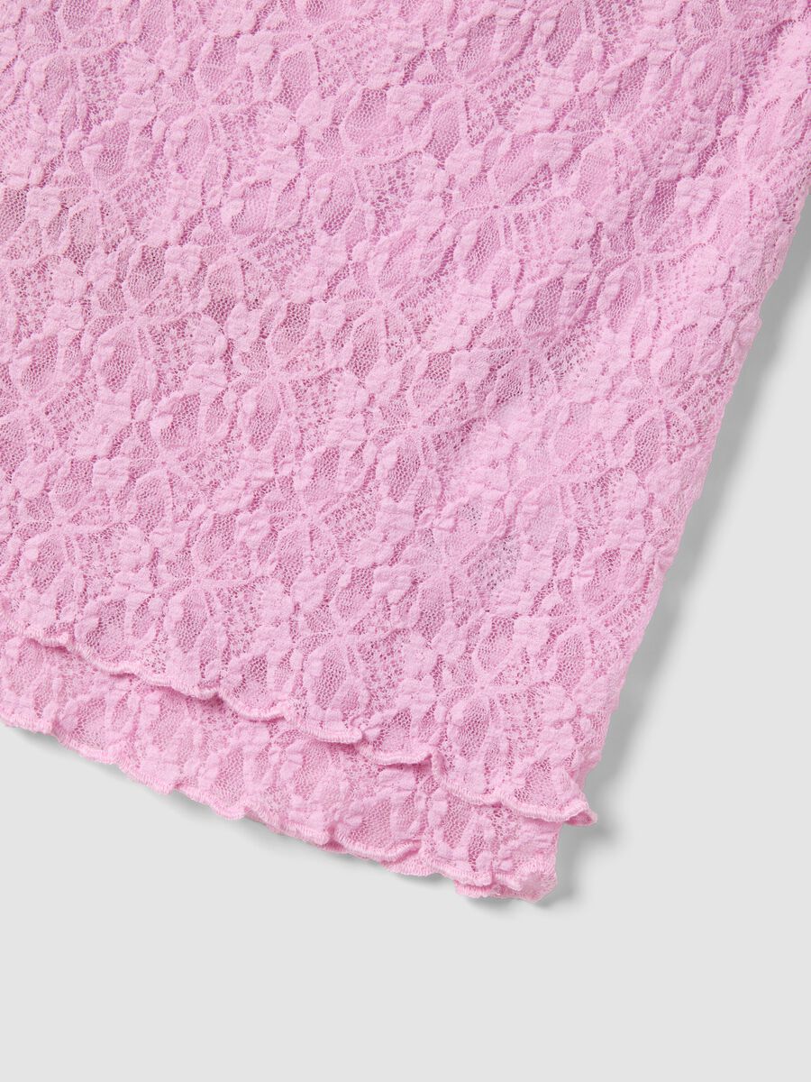 Short pink stretch-fabric top_5