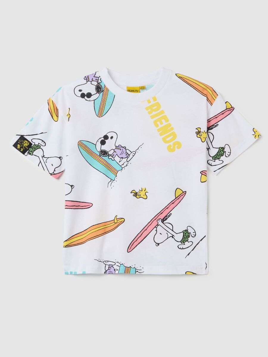 Kids' T-shirt in pure multicolor cotton regular fit with print_0