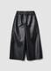 Girls&rsquo; black wide-leg trousers with elasticated waist_0