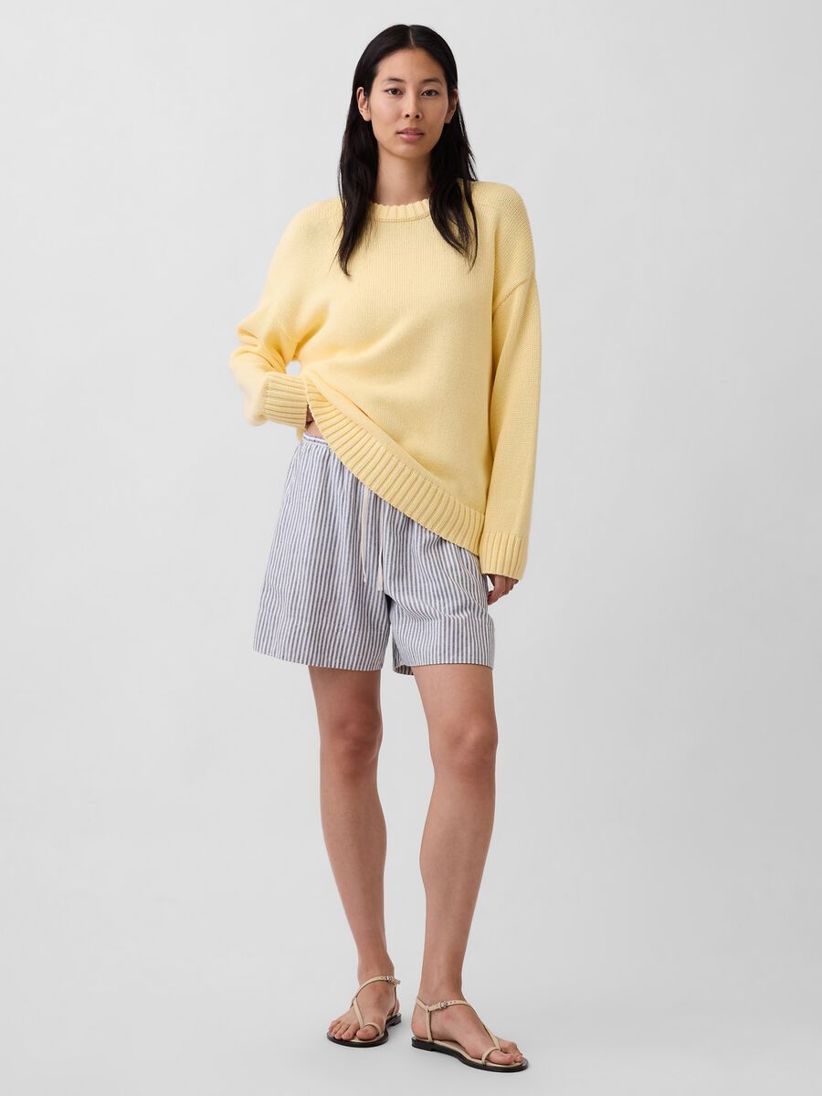 Striped linen-blend shorts_4