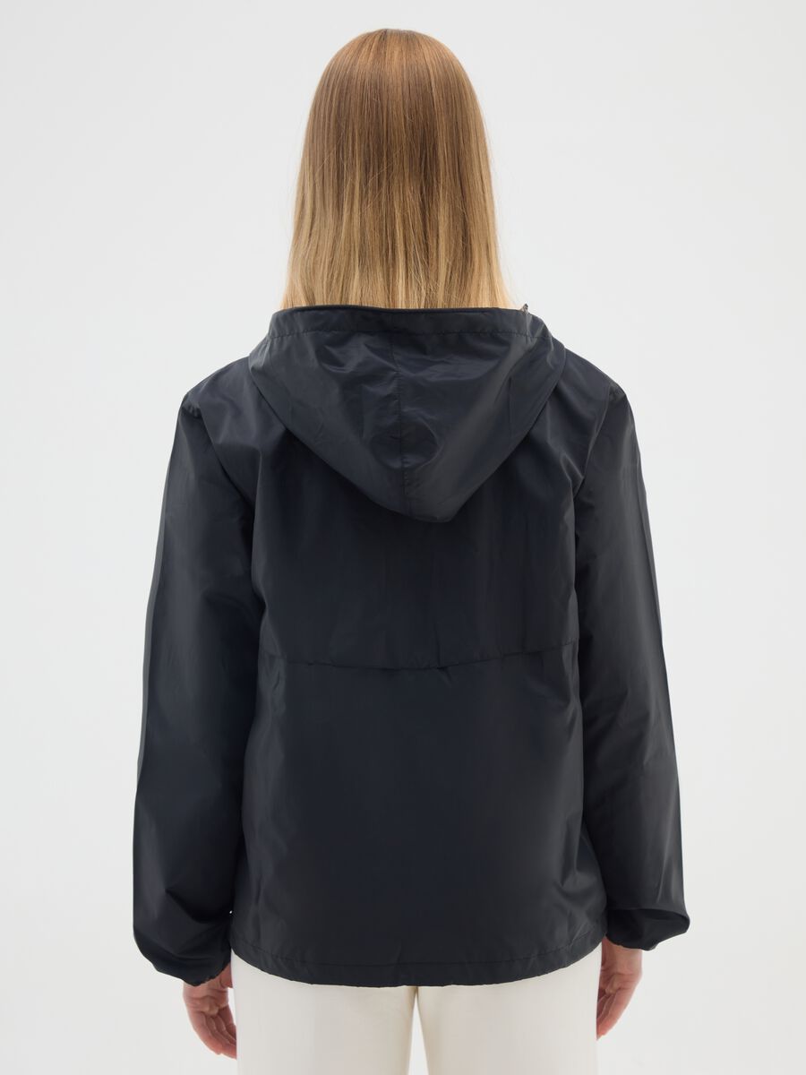 Women's Black Waterproof Jacket_2
