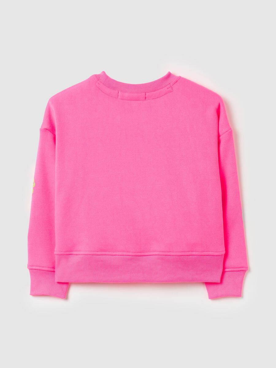 Sweatshirt with round neck, print and embroidery_1