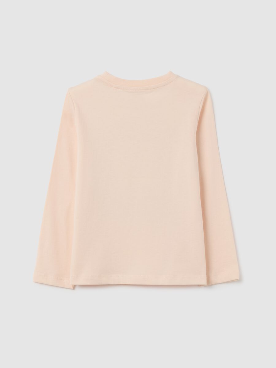 Girls' pink pure cotton top in regular fit_1