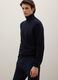 Blue turtleneck sweater in pure lambswool regular fit_3