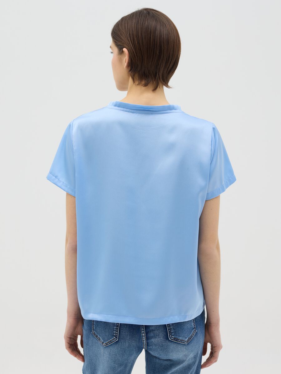 Light blue satin T-shirt_2