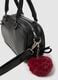 Black handbag with red charm_2