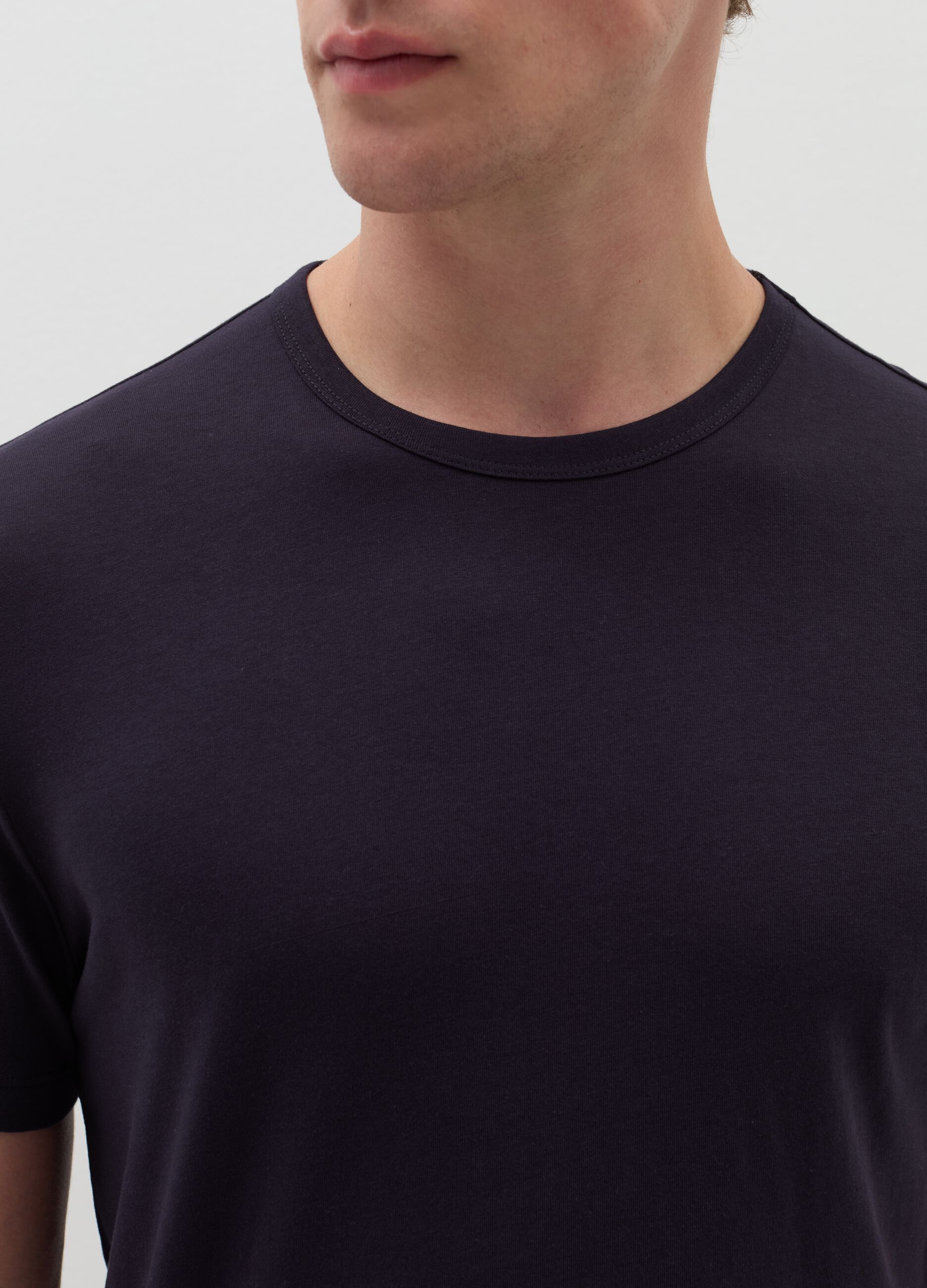 Bipack t-shirt intime girocollo in jersey