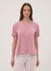 Pink organic cotton pyjama T-shirt with front slogan_0