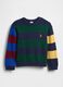 Maglione a righe in cotone_0