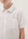 Camicia bianca in misto lino e cotone da ragazzo regular fit_2