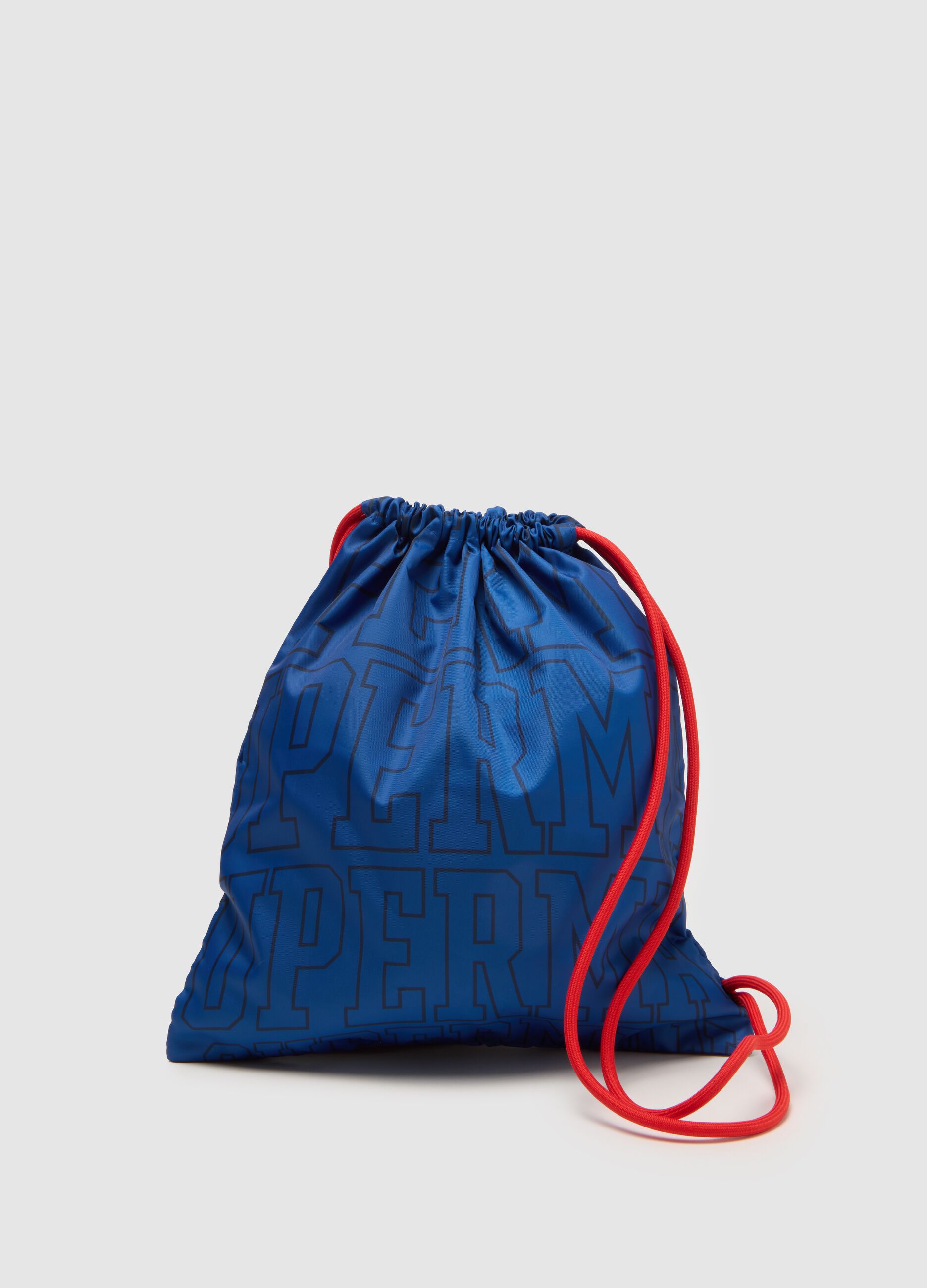 Multicolour children's drawstring bag with Superman logo