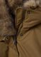 Bomber imbottito verde con colletto a contrasto e zip regular fit_1