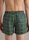 Green patterned swim shorts with elasticated waist_4