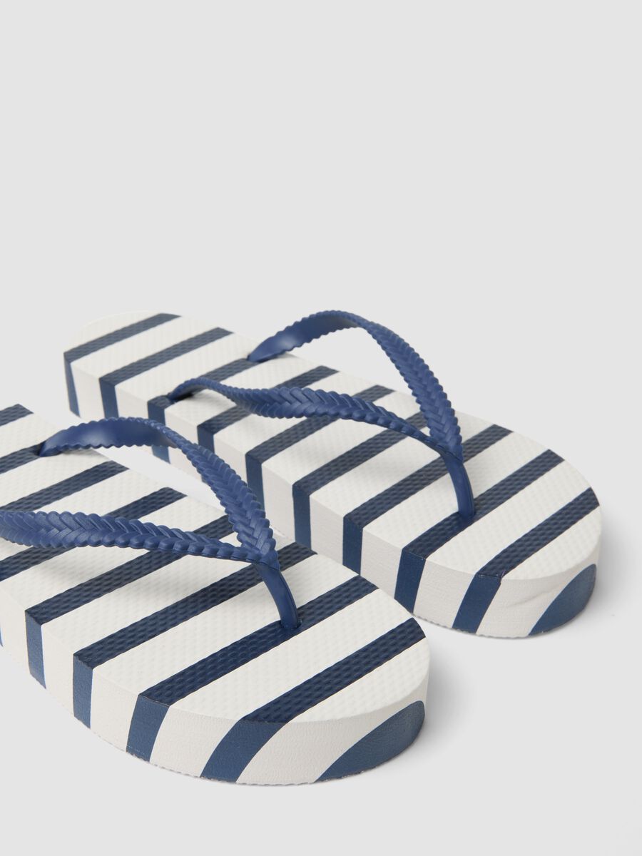 Multicolour striped flip-flops_1