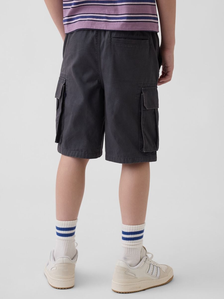 Pure cotton cargo shorts_2
