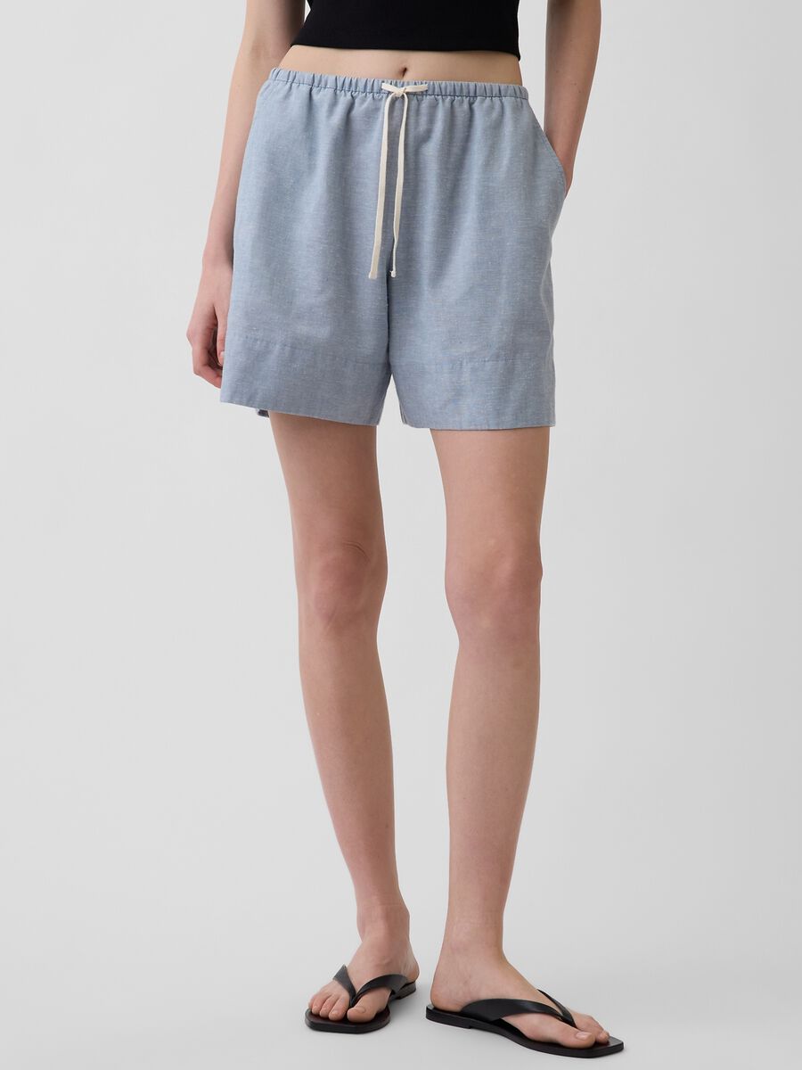 Linen-blend shorts_1