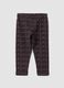 Leggings neri in cotone organico elasticizzato slim fit per bimba_1