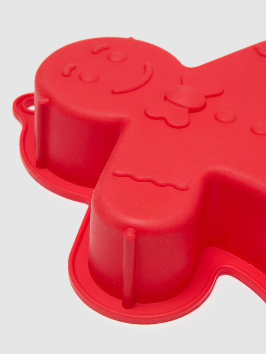 Red silicone Christmas mould for gingerbread-shaped desserts_2