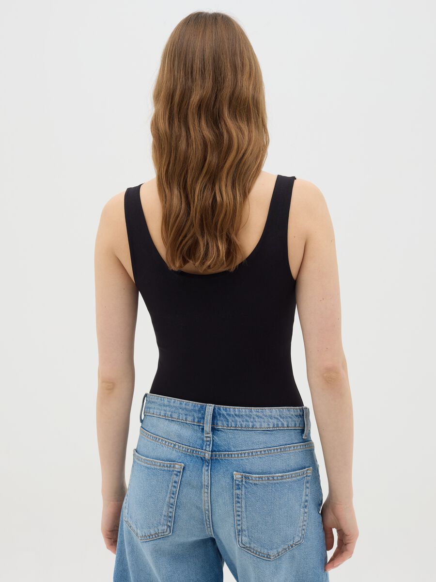 Black Ovs Body in Stretch Cotton_3