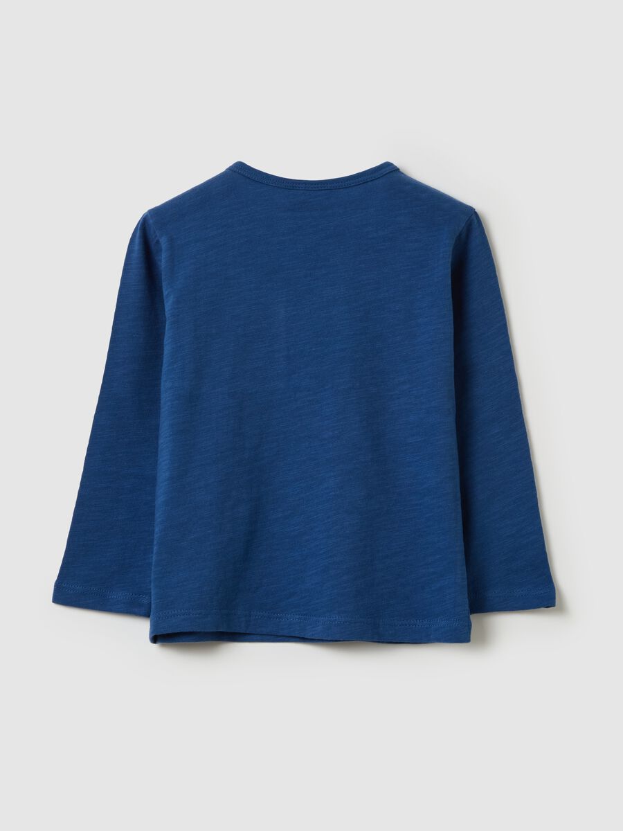 Cotton T-shirt with pocket and long sleeves_1