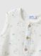 Newborn white pure cotton romper with designs_3