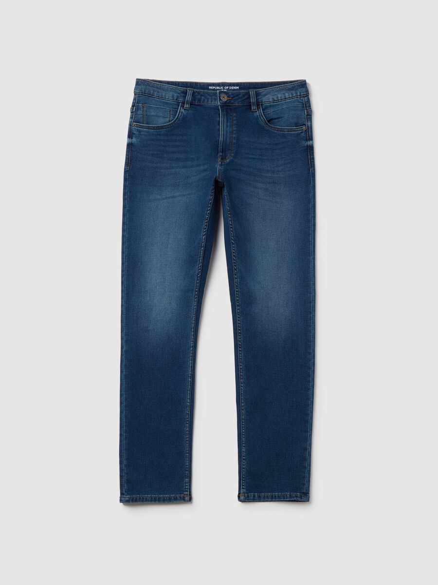 Slim-fit jeans with discolouring_4