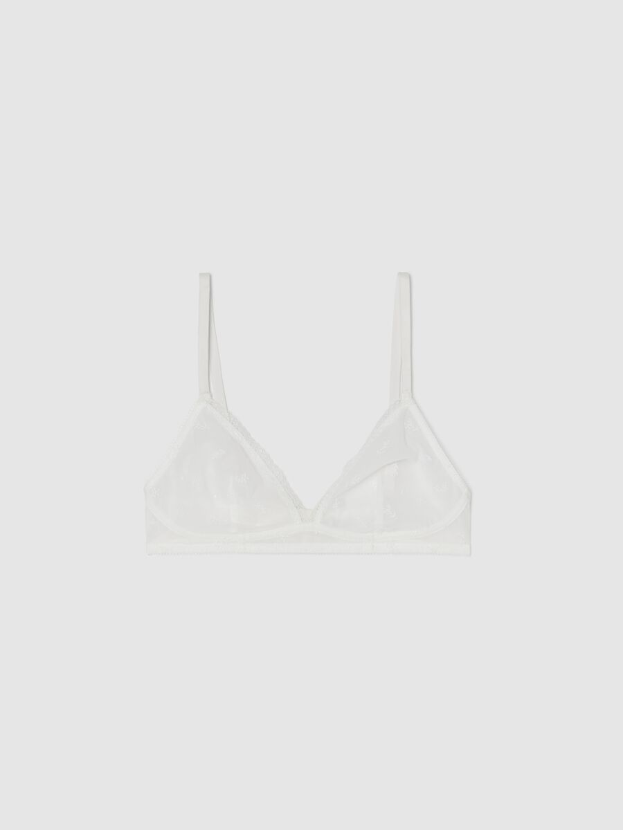 Women’s triangle bra in white stretch fabric_4