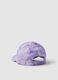 Girls' Purple Tie-Dye Pure Cotton Baseball Cap with Logo_1