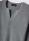 Grey cotton-blend regular-fit Henley top_1